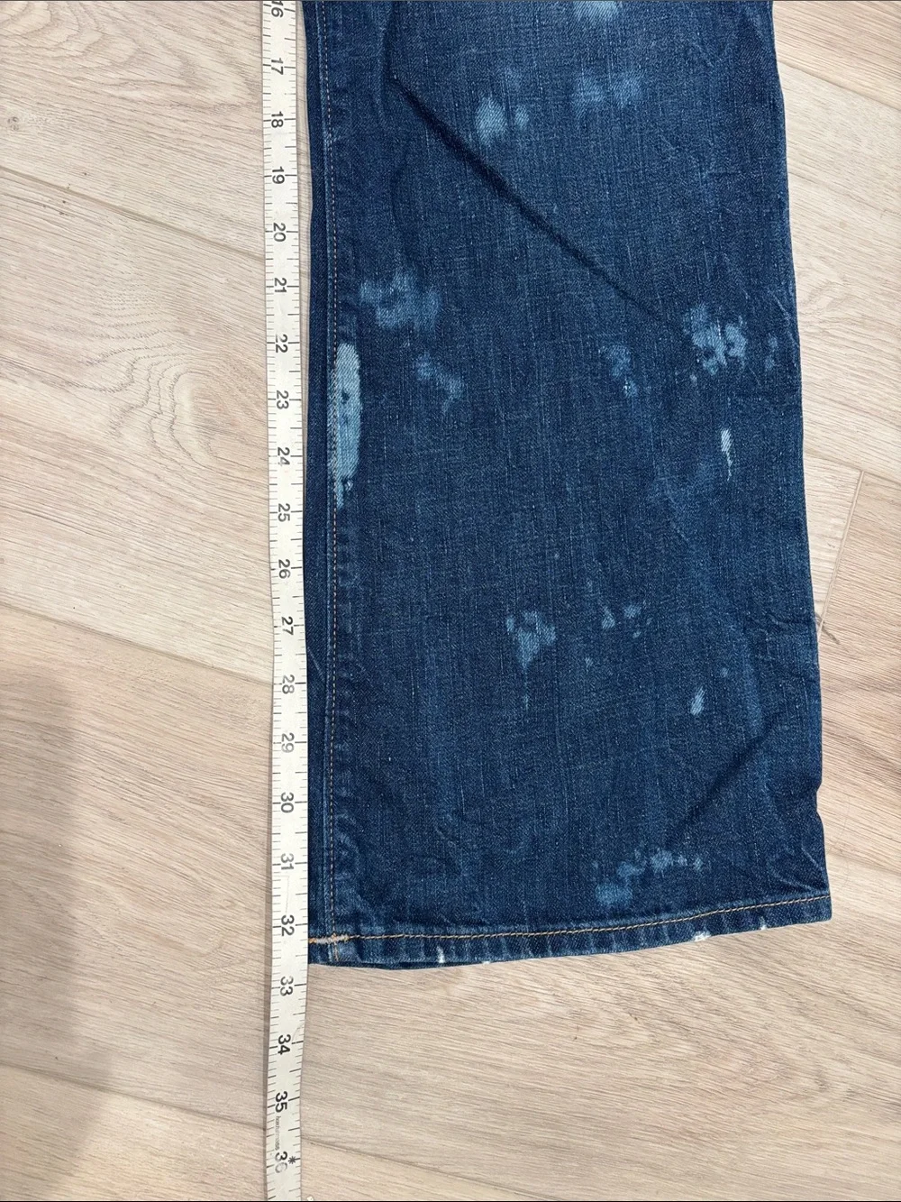 True Religion Ricky Men's Blue Distressed Jeans size 36